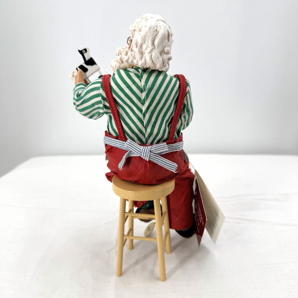 Vintage Possible Dreams Clothtique Santa Claus Figurine "Finishing Touch" 713121 - Picture 6 of 10